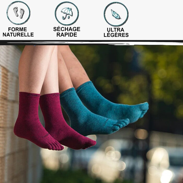 | LightSocks® | Chaussettes à orteils unisexes pour gens actifs | VENTE FINALE