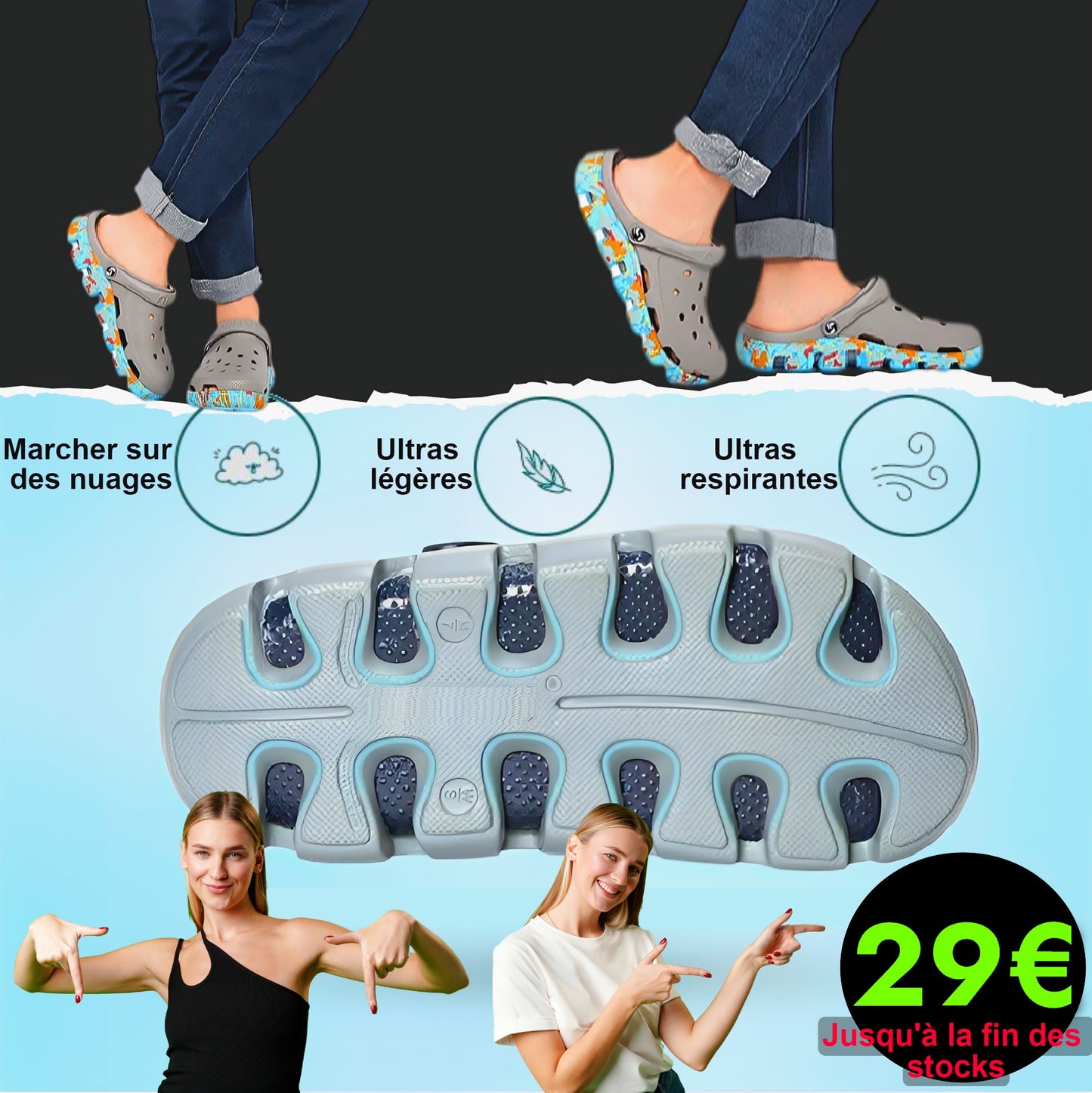 LightSlippers™ Ultra | Sandalen zum Gehen wie auf Wolken | ENDGÜLTIGER VERKAUF 